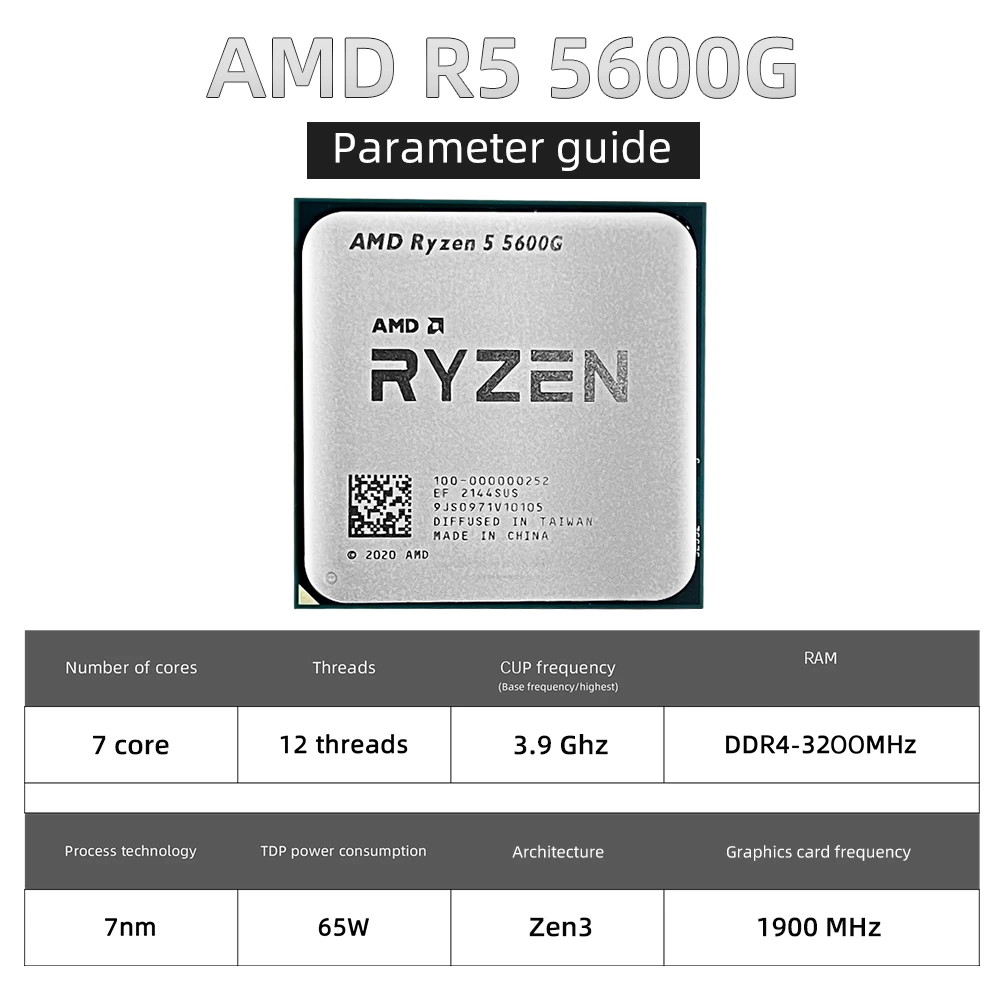 Processador - AMD Ryzen 5 5600G - Imagem 3