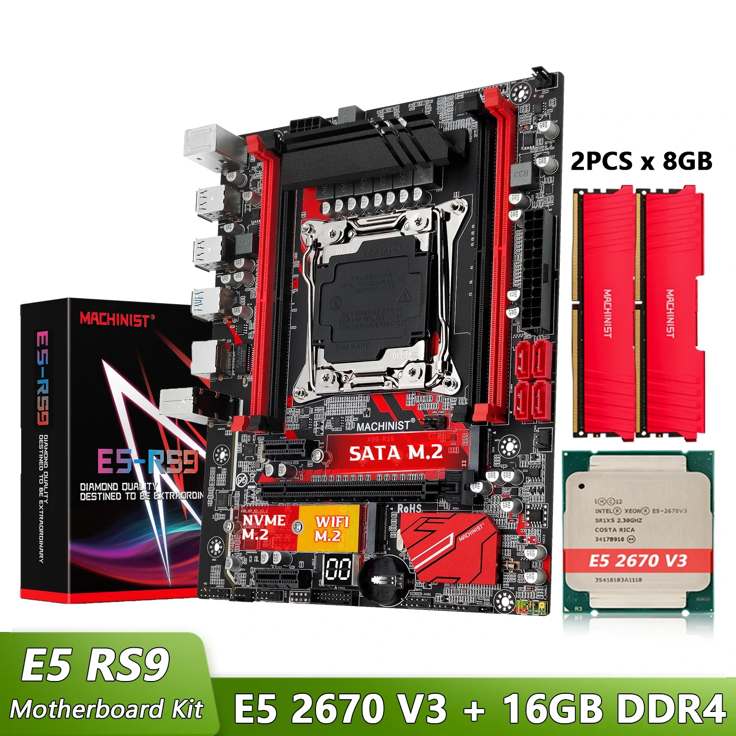 Kit E5 RS9 - Xeon E5-2670 V3 - 16GB RAM DDR4