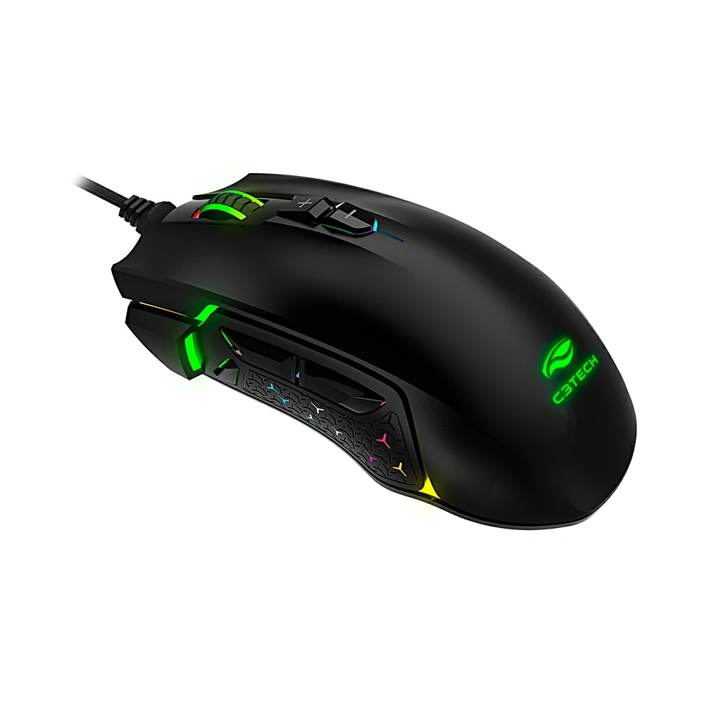 Mouse Gamer - C3Tech Raven MG-750BK - USB - Imagem 2